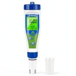 UIUZMAR 5-in-1 pH & Salt Water Tester with Temperature EC Meter-0